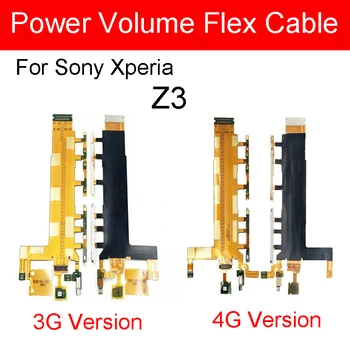 Для Sony Xperia Z3 D6653 D6603 D6643 3G 4G Кнопка Включения/Выключения Громкости Гибкий Кабель С Микрофоном Вибратор