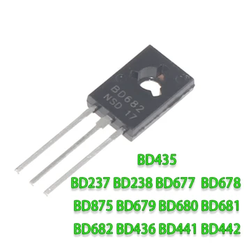 10шт Транзистор BD237 BD679 BD680 BD681 BD682 TO-126 BD238 BD677 BD678 BD875 BD435 BD436 BD441 BD442 TO126