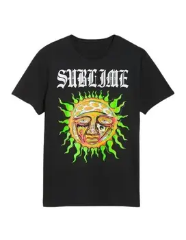 Новая мужская футболка Sublime Sun 40oz to Freedom среднего размера в стиле ска-регги-рок, черная хлопковая футболка с длинными рукавами