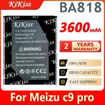 KiKiss Для BA818 Аккумулятор емкостью 3600 мАч для Meizu C9 Pro C9pro BA 818 BA-818 Аккумуляторов мобильных телефонов