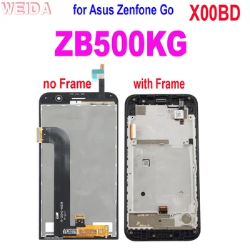 AAA + ЖК-дисплей для Asus Zenfone Go ZB500KG X00BD ЖК-дисплей с Сенсорным Экраном, Дигитайзер В Сборе, Сменная Рамка для Asus ZB500KG LCD