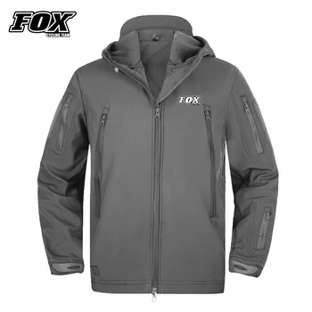 Мужская велосипедная команда FOX, куртка для велосипедных гонок, водонепроницаемая зимняя мотоциклетная ветрозащитная одежда MTB, велосипедное пальто с длинными рукавами