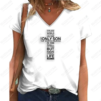 Футболки уличной моды 2023, Летняя Повседневная футболка, Свободная футболка с короткими рукавами, футболка с 3D принтом Христианского креста